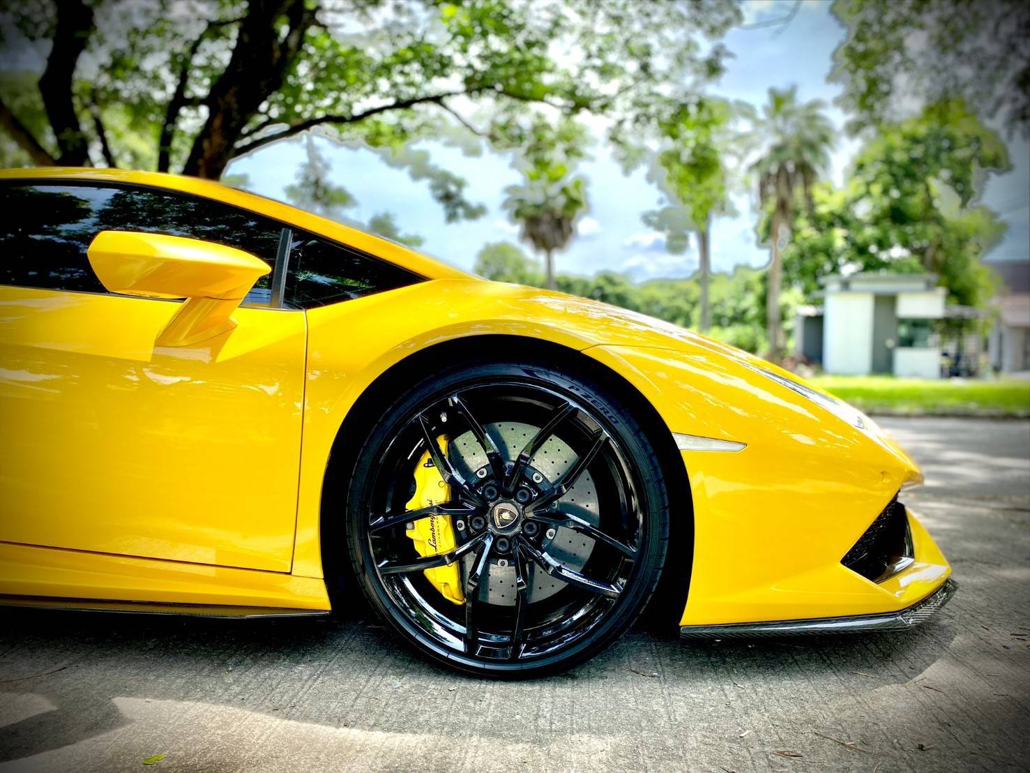 2016 Lamborghini Huracan Evo Spyder สีเหลือง (รูปที่ 14)