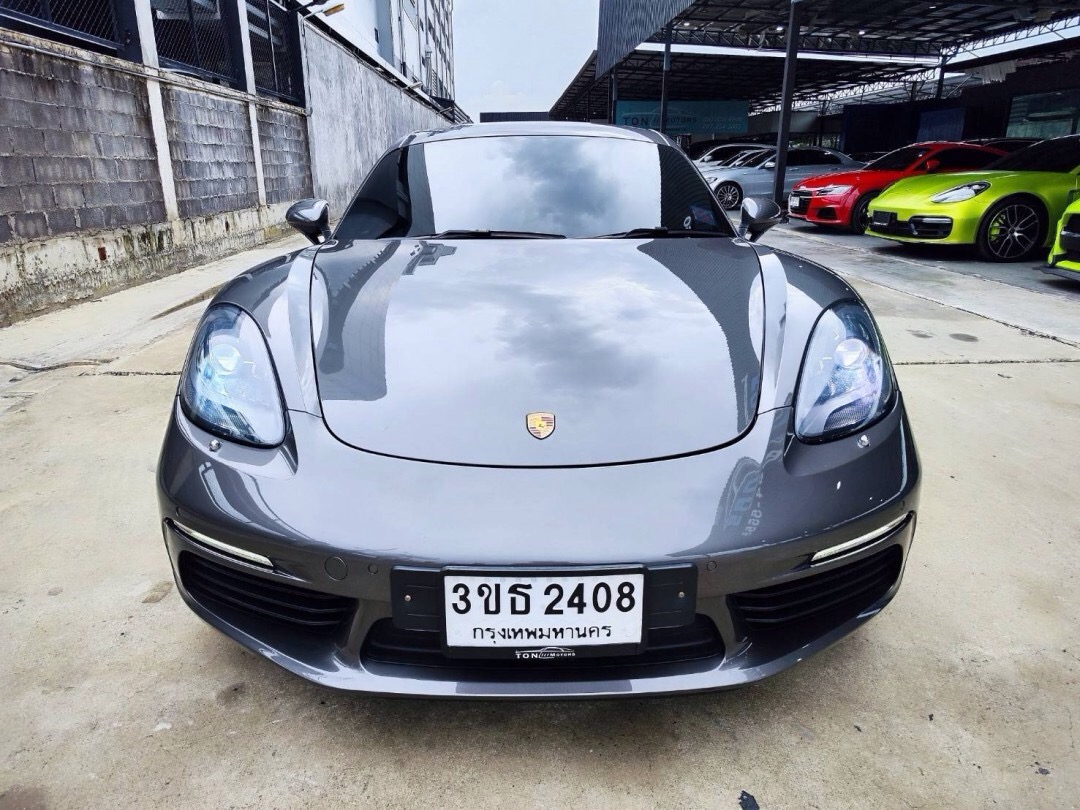 2018 Porsche 718 CAYMAN 2.0 Turbo PDK สีเทา (รูปที่ 2)