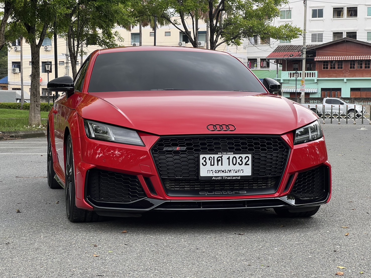 2022 Audi TTRS Quattro coupe สีแดง (รูปที่ 7)