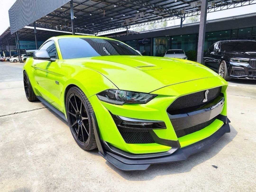 2020 Ford Mustang 2.3L สีเขียว (รูปที่ 3)