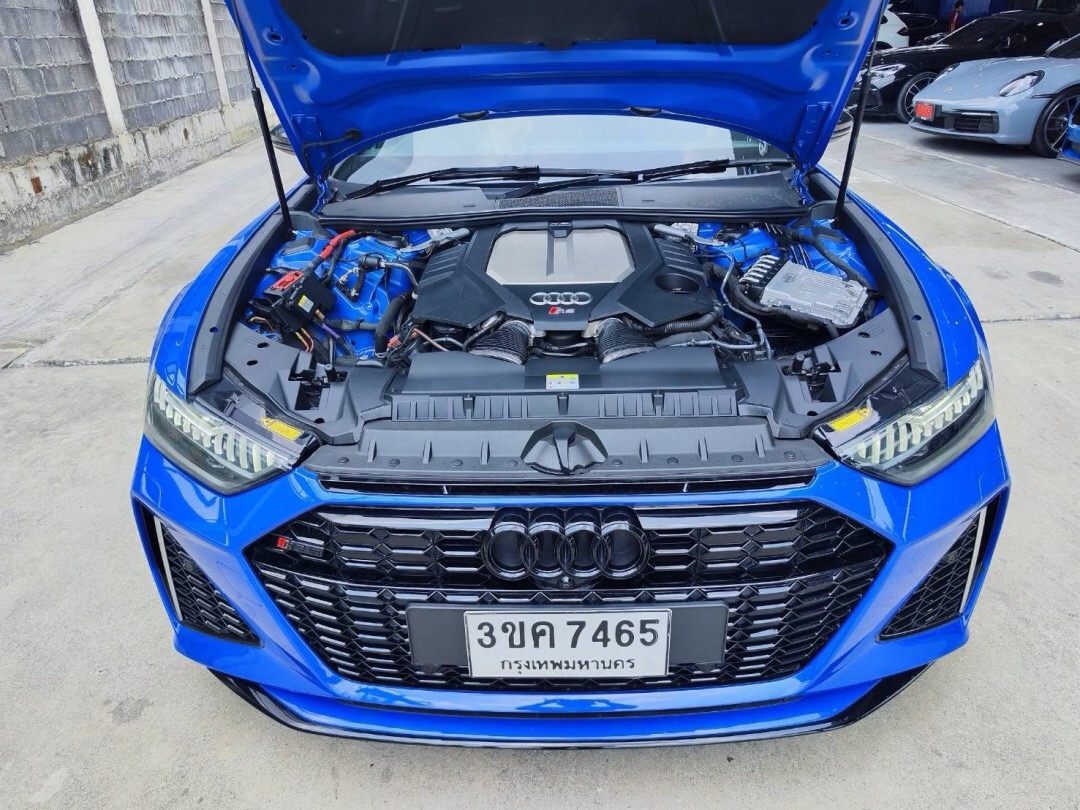 2021 Audi RS 6 Avant V8 4.0 Bi-Turbo สีน้ำเงิน (รูปที่ 10)
