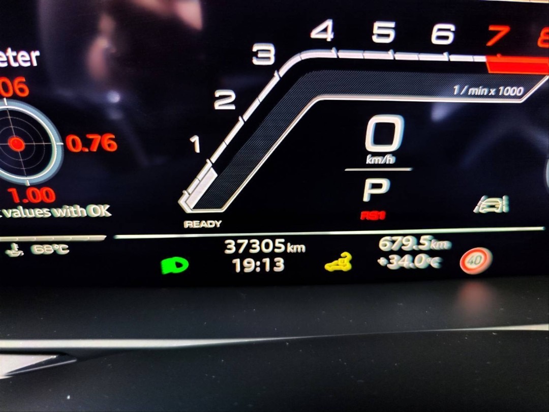 2021 Audi RS 6 Avant V8 4.0 Bi-Turbo สีน้ำเงิน (รูปที่ 3)