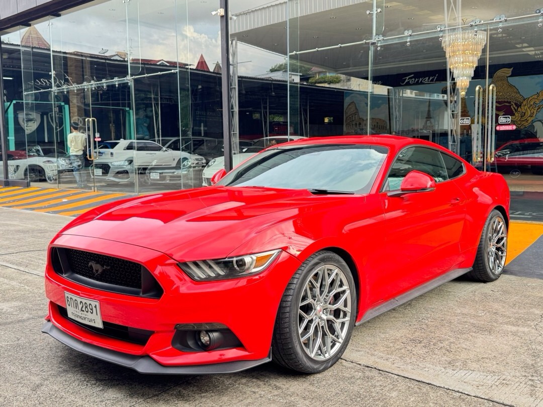 2017 Ford Mustang 2.3L สีแดง (รูปที่ 3)