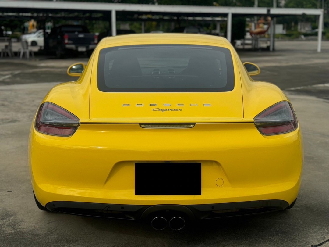 2016 Porsche 981 Cayman สีเหลือง (รูปที่ 6)