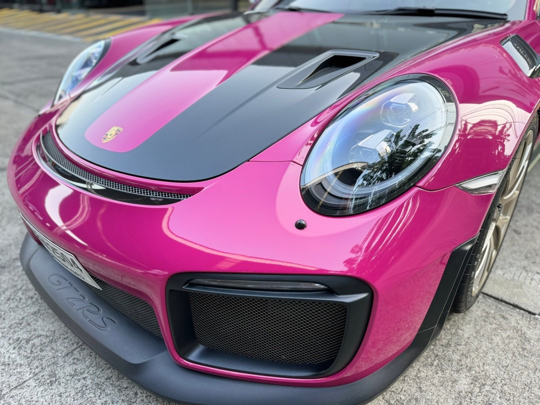 2019 Porsche 991.2 GT2 RS weissach package สีชมพู (รูปที่ 5)