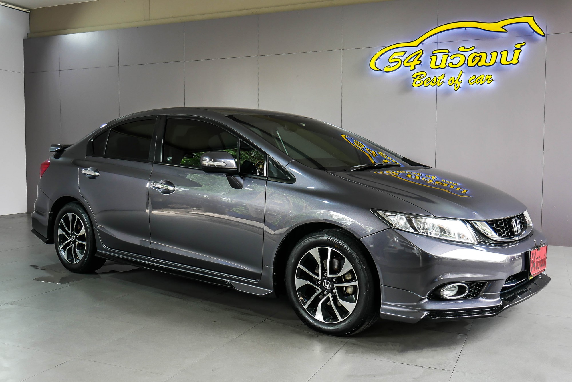 HONDA CIVIC FB 1.8 ES MNC AT  ปี 2014 สีเทา