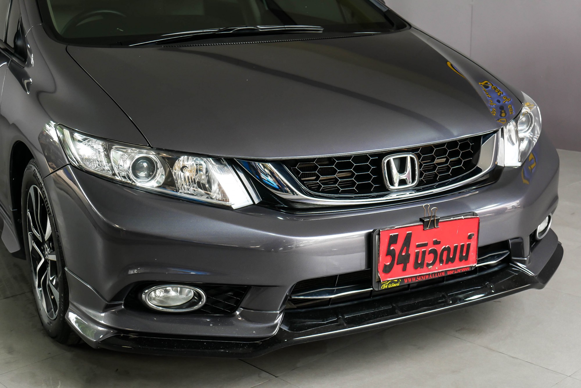 HONDA CIVIC FB 1.8 ES MNC AT  ปี 2014 สีเทา (รูปที่ 4)