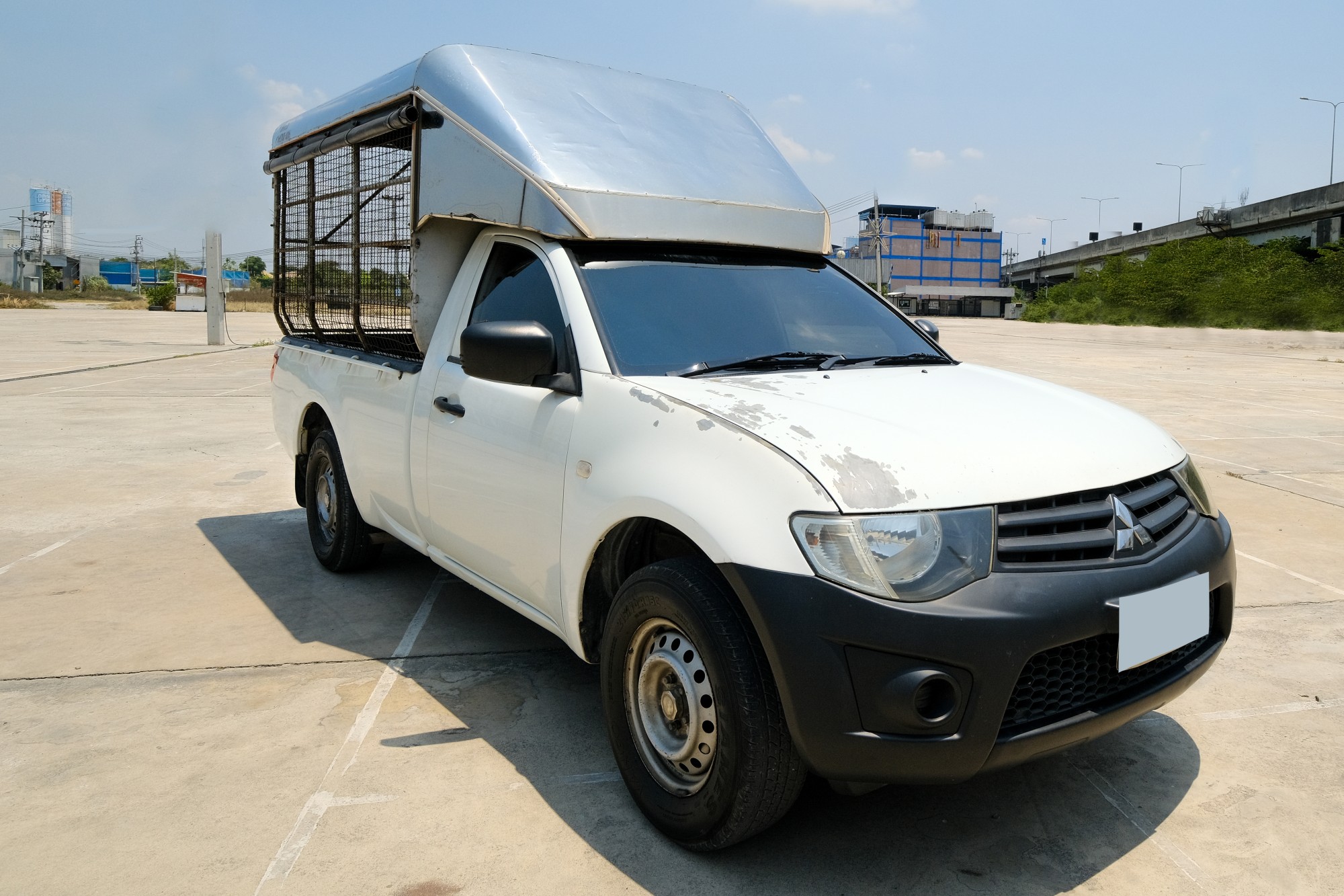 2013 Mitsubishi Triton Single (ตอนเดียว) สีขาว (รูปที่ 2)
