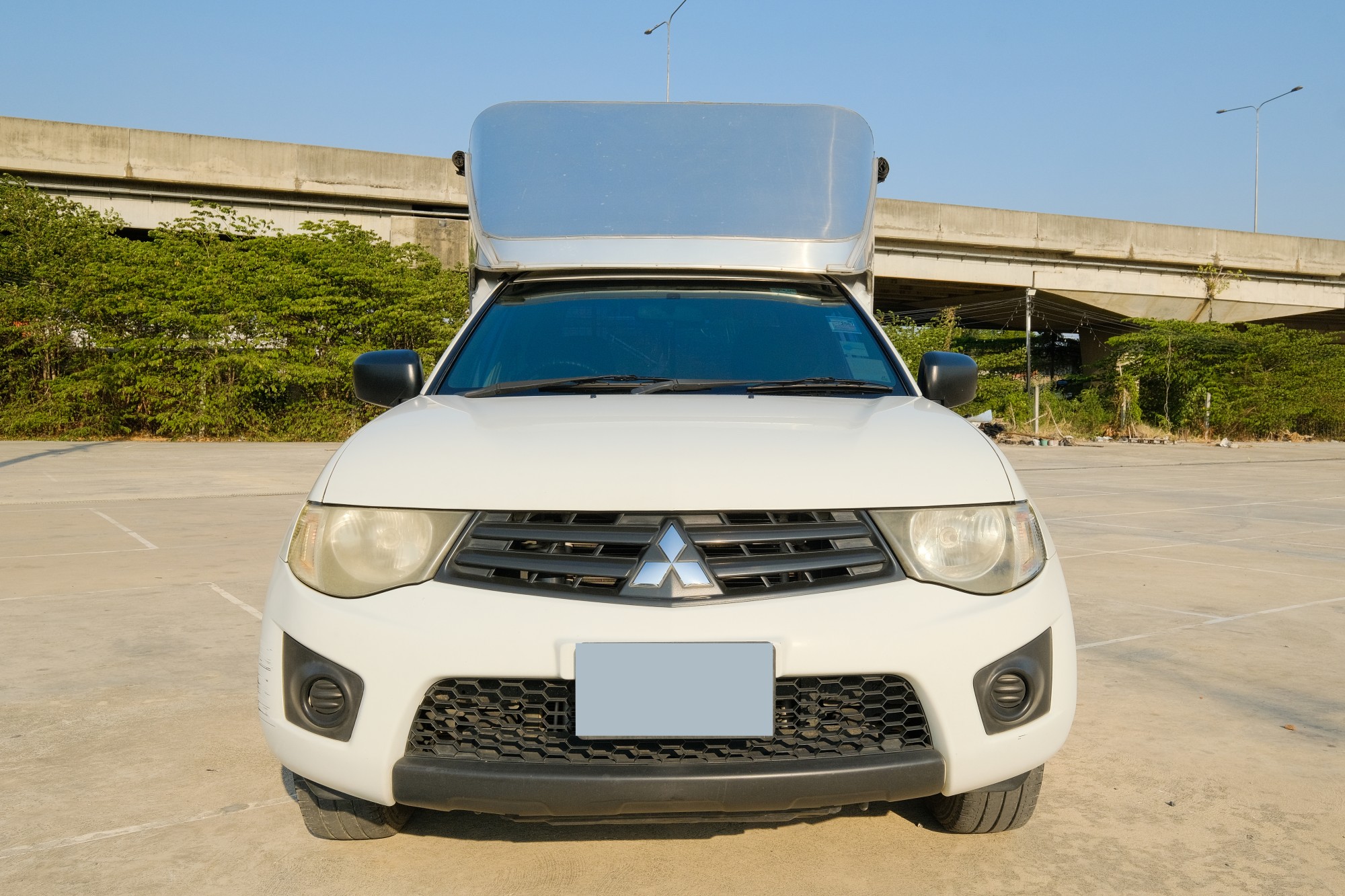 2014 Mitsubishi Triton Single (ตอนเดียว) สีขาว (รูปที่ 5)