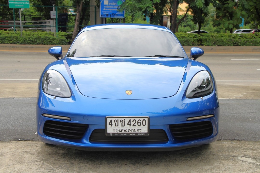 2018 Porsche 718 Cayman สีน้ำเงิน (รูปที่ 19)