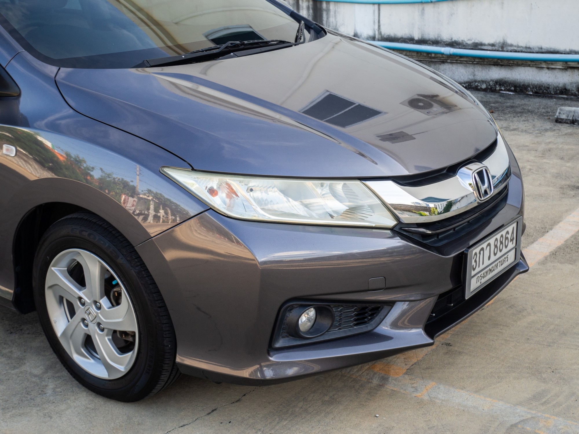 2014 Honda City สีเทา (รูปที่ 13)