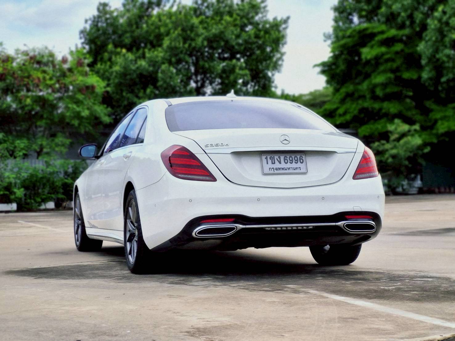 2018 Mercedes-Benz S-Class S 350d AMG สีขาว (รูปที่ 3)