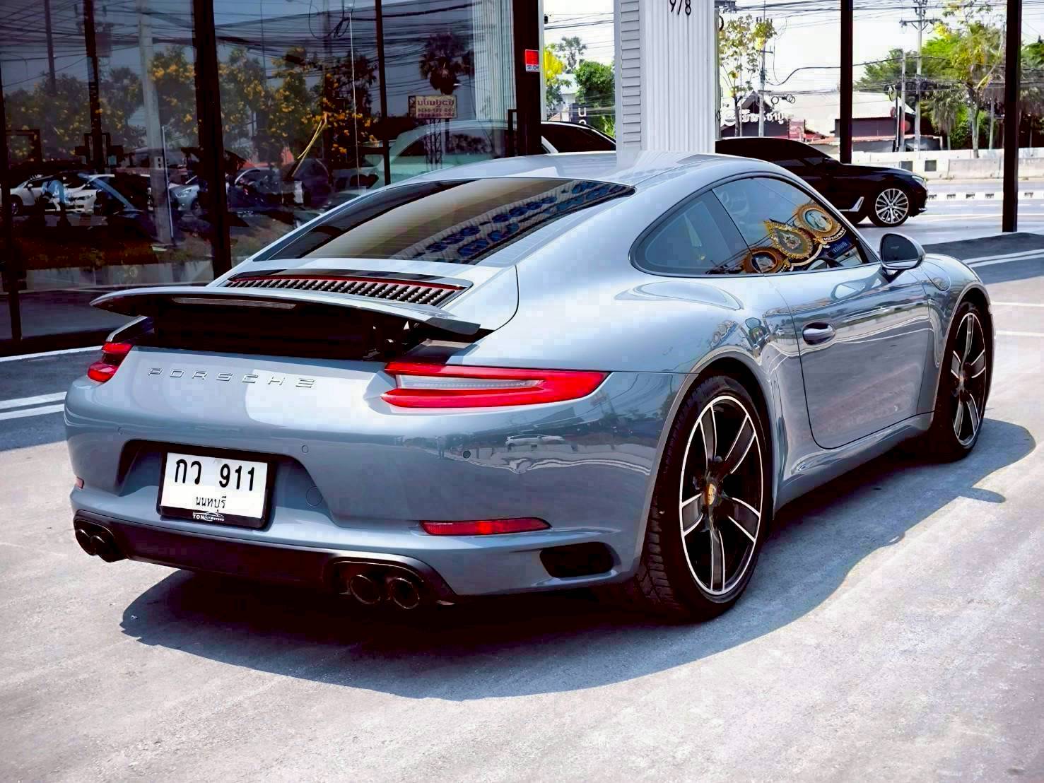 2018 Porsche 911 991 Carrera สีเทา (รูปที่ 14)