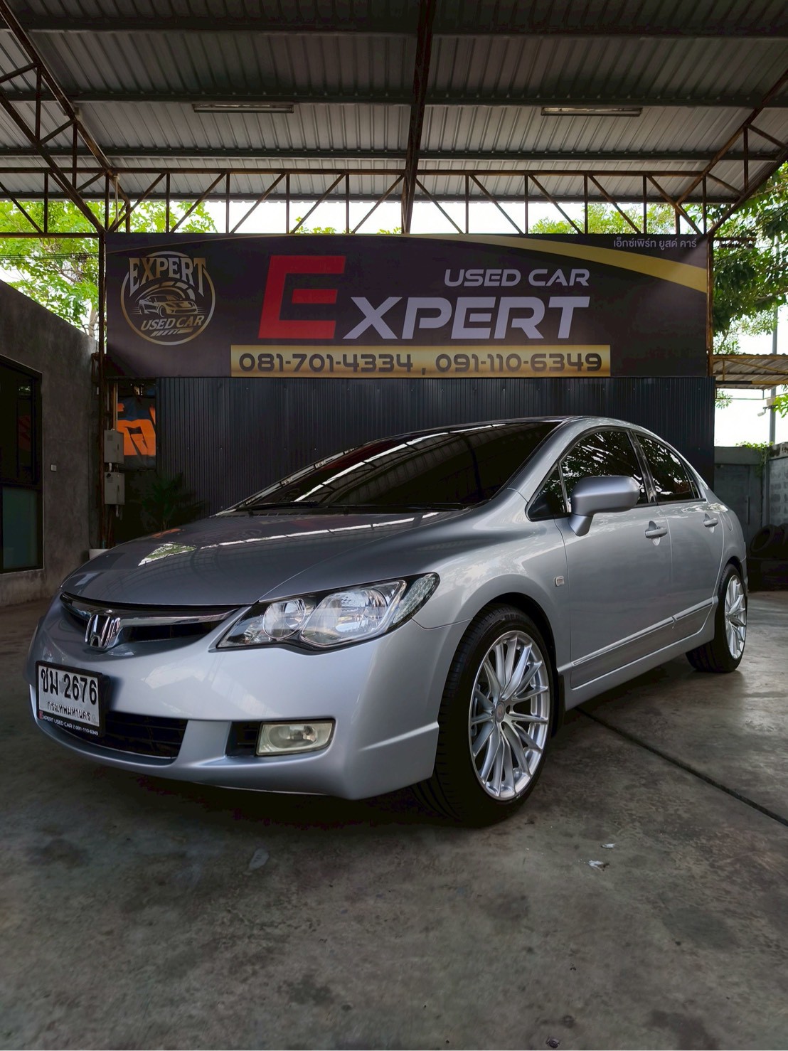 2007 Honda Civic FD สีเงิน