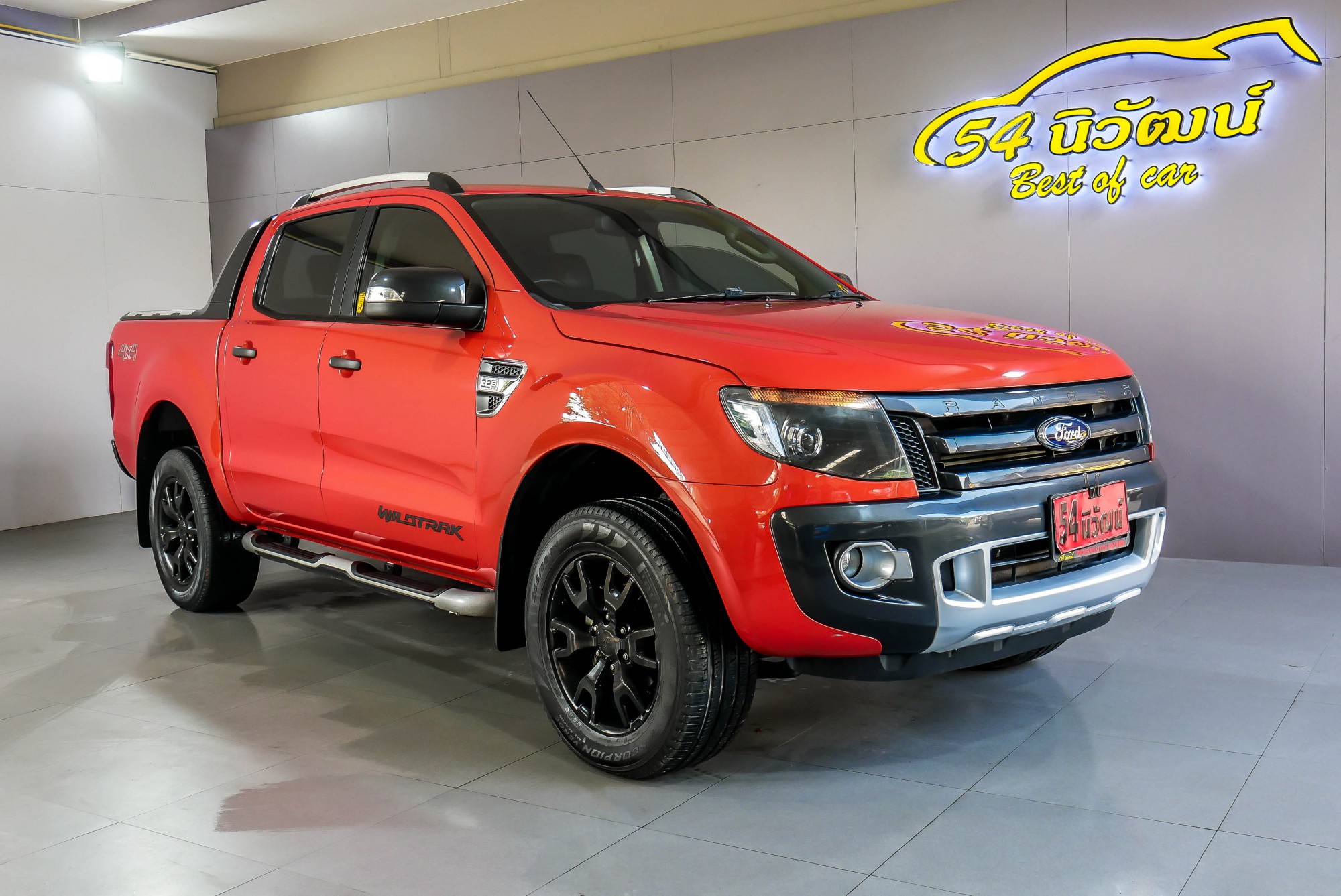 FORD RANGER DOUBLECAB 3.2 WILDTACK 4WD. AT ปี 2013 สีส้ม