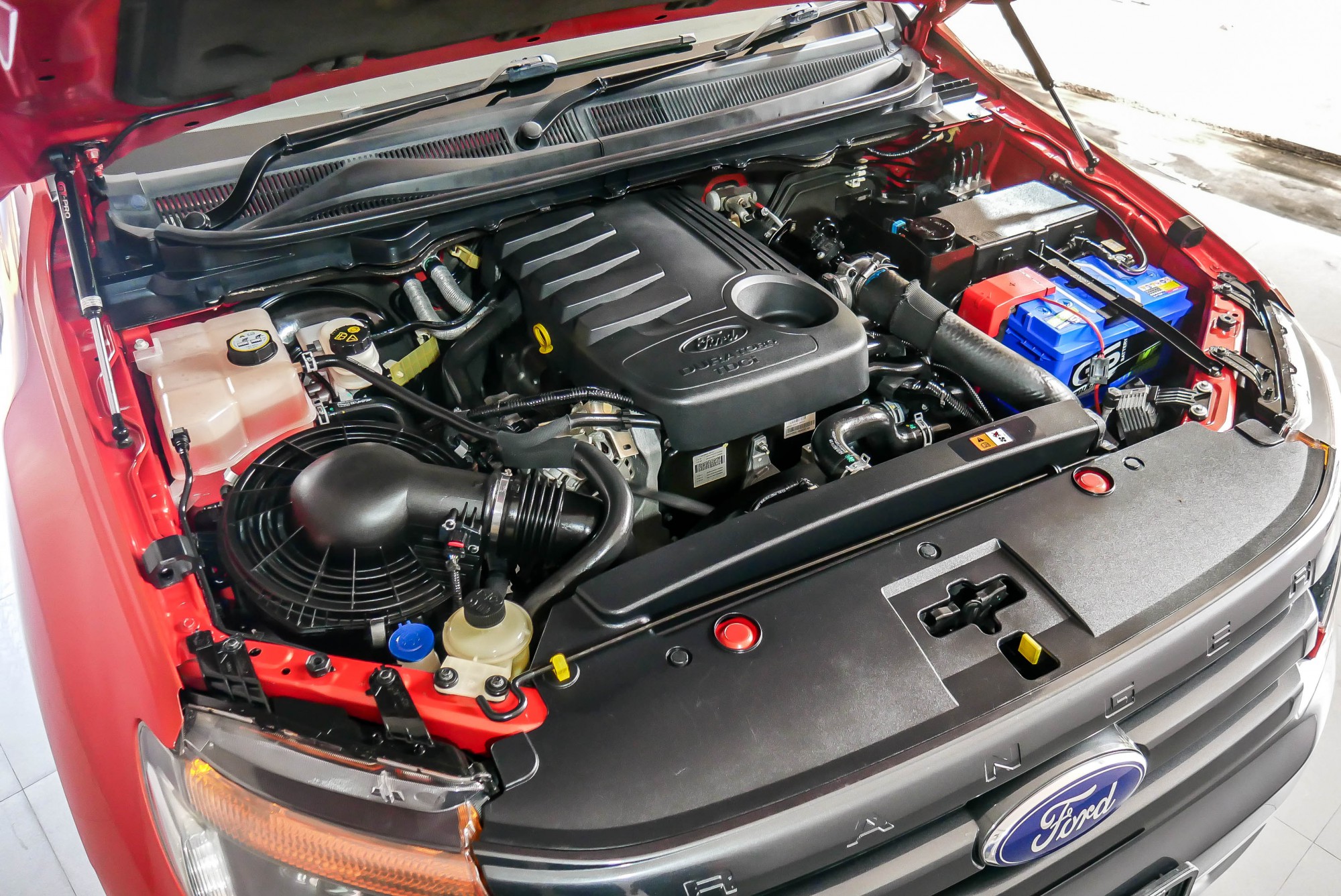FORD RANGER DOUBLECAB 3.2 WILDTACK 4WD. AT ปี 2013 สีส้ม (รูปที่ 4)
