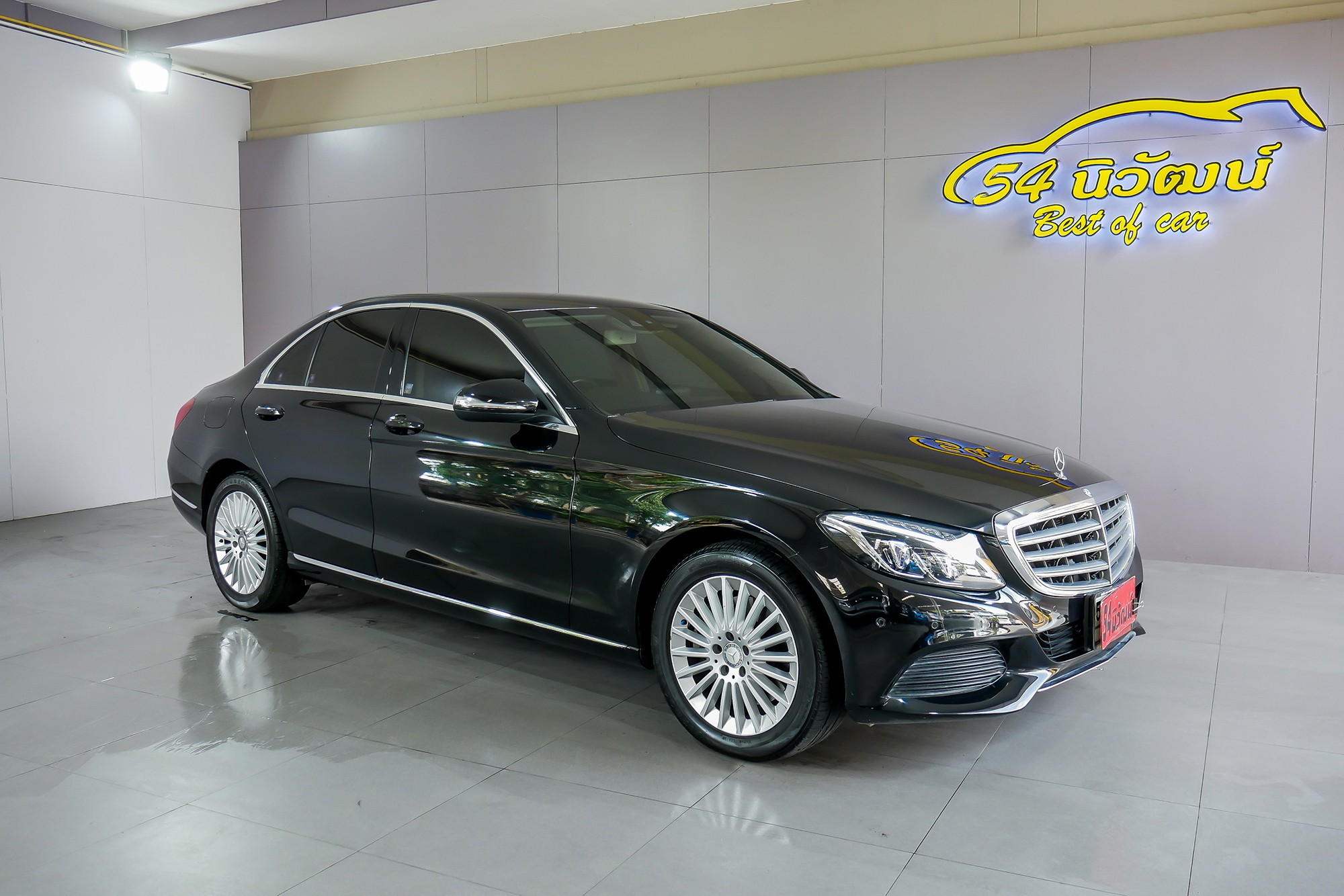 MERCEDES BENZ C300 W205 2.1 BLUETECH HYBRID EXCLUSIVE AT ปี 2016 สีดำ