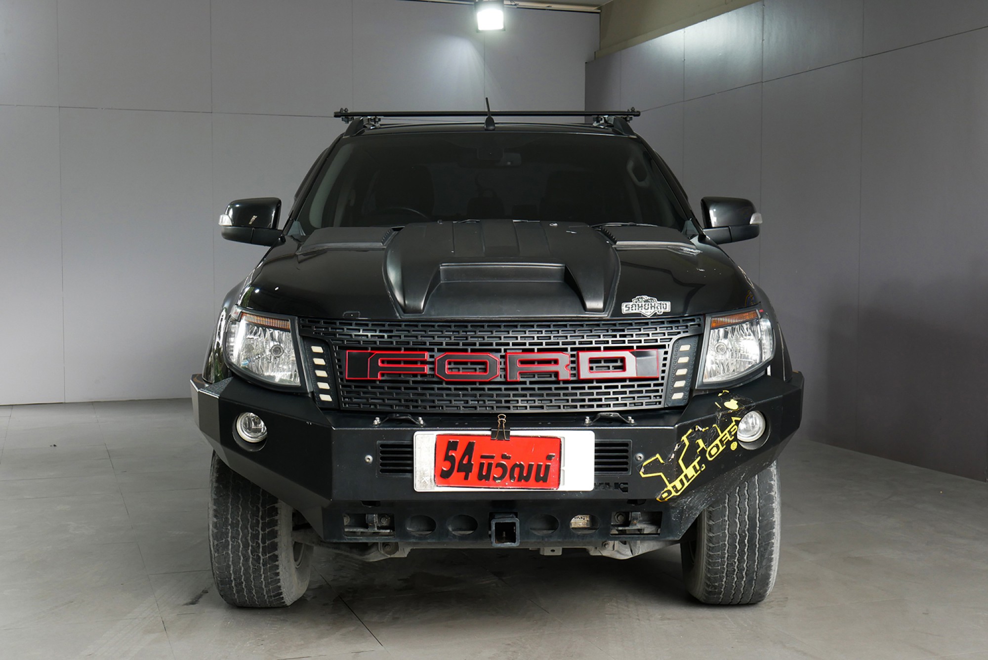 FORD RANGER DOUBLECAB 3.2 WILDTACK 4X4 AT ปี 2014 สีดำ (รูปที่ 2)