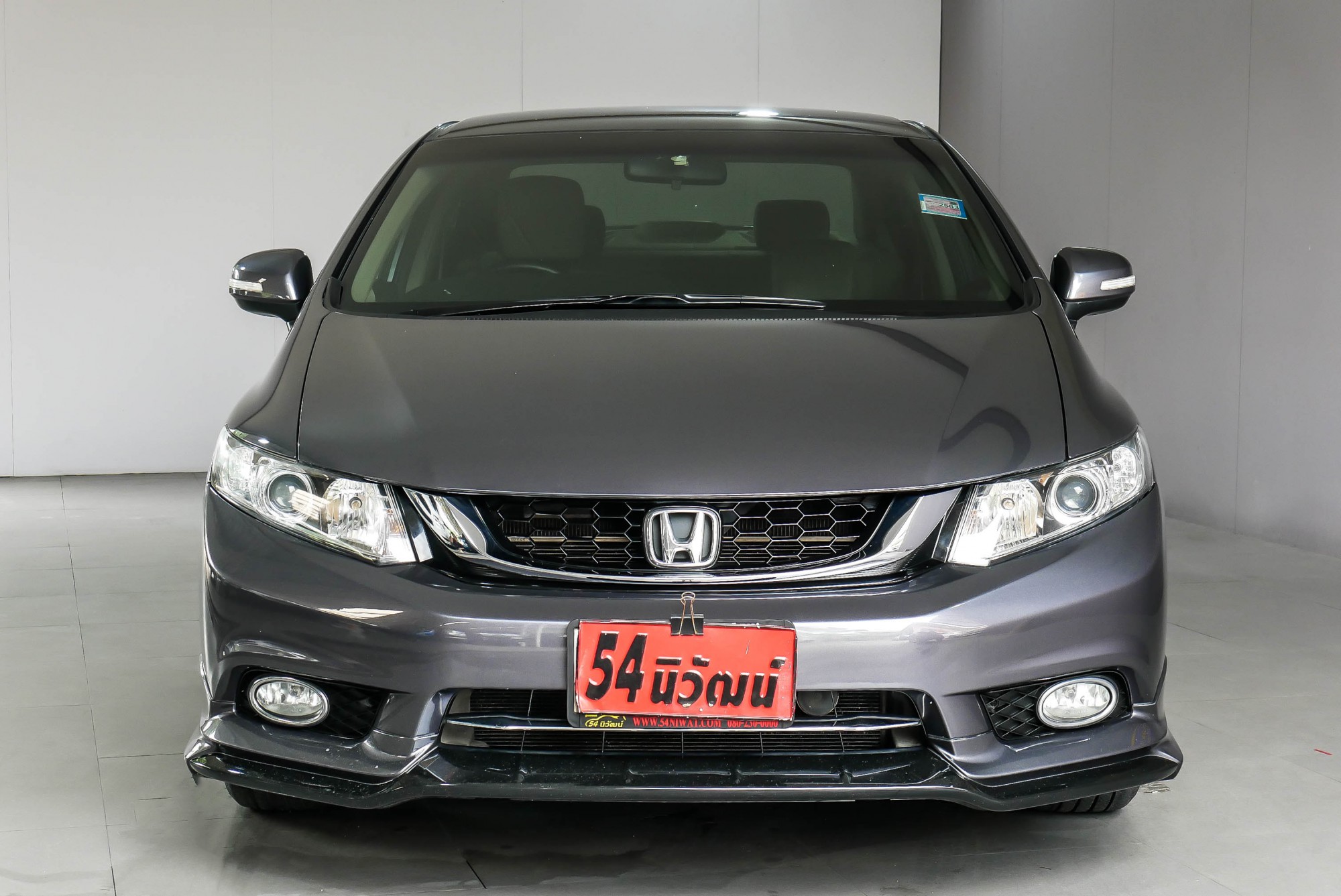 HONDA CIVIC FB 1.8 ES MINOR CHANGE AT ปี 2014 สีเทา (รูปที่ 3)