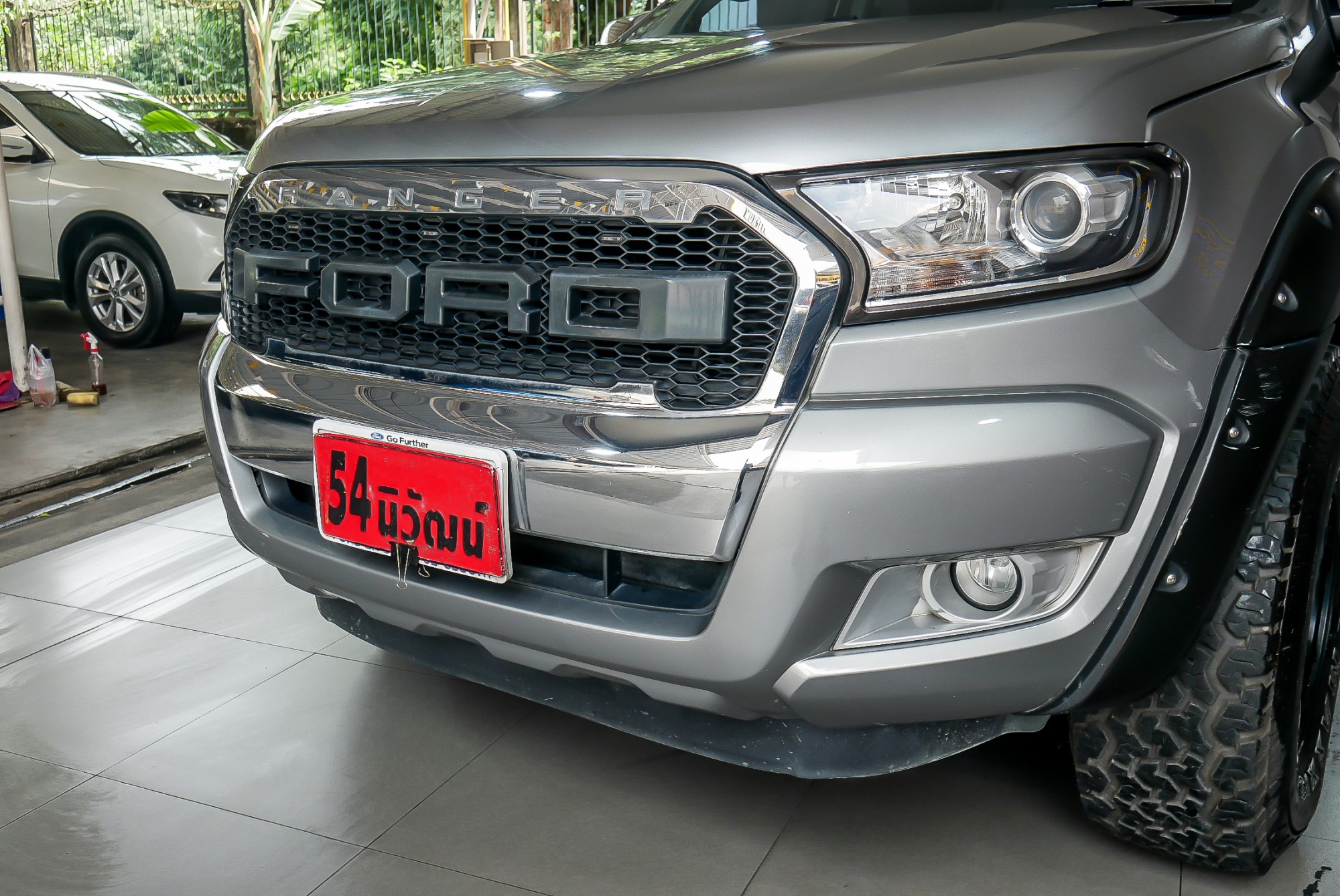 FORD RANGER DOUBLECAB 2.2 XLT HI-RIDER AT ปี 2016 สีเทา (รูปที่ 4)