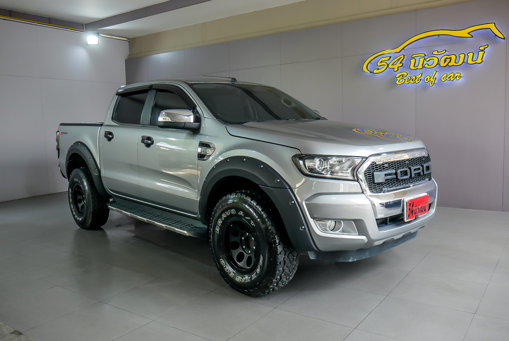 FORD RANGER DOUBLECAB 2.2 XLT HI-RIDER AT ปี 2016 สีเทา