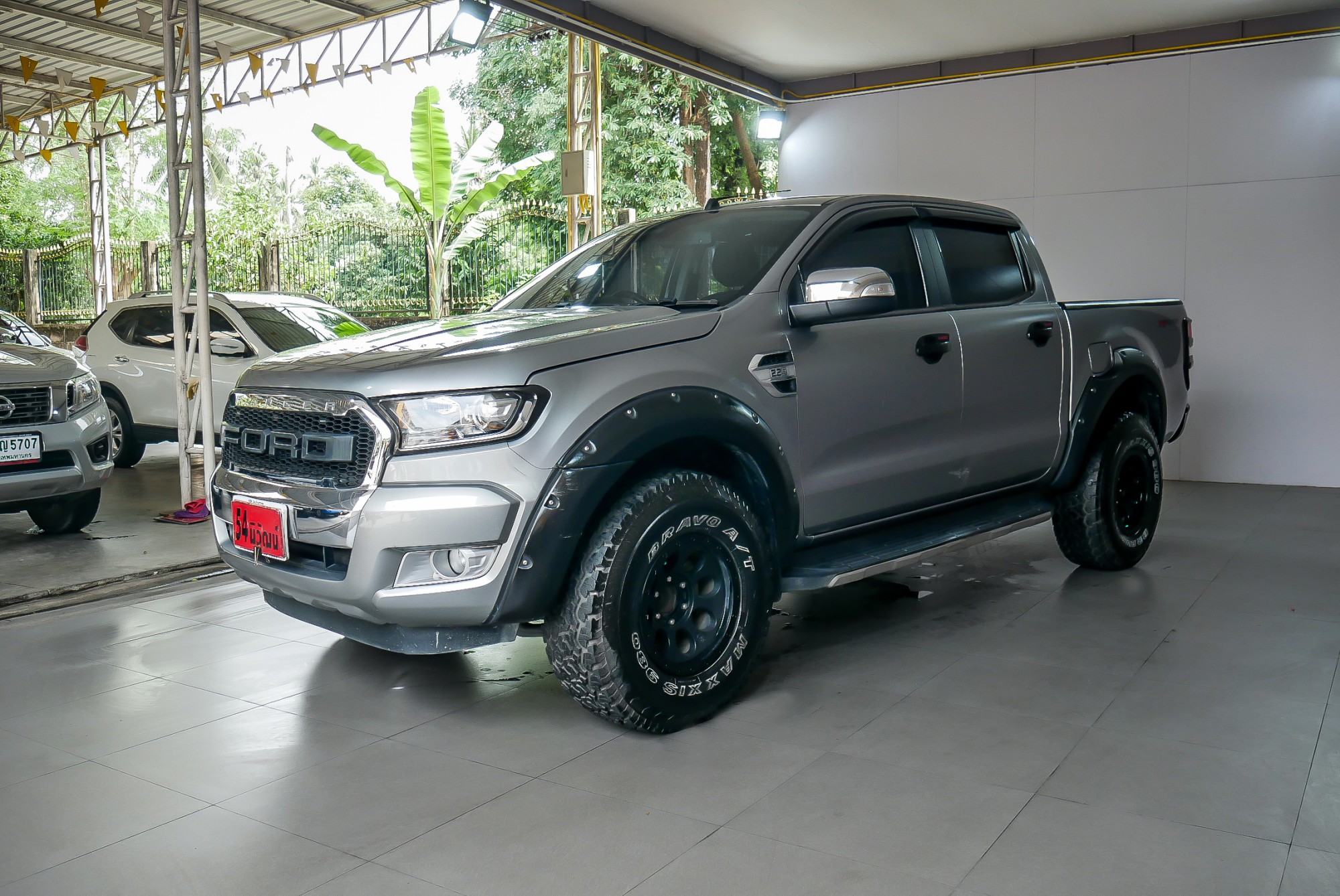 FORD RANGER DOUBLECAB 2.2 XLT HI-RIDER AT ปี 2016 สีเทา