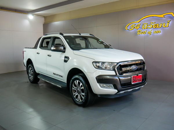 FORD RANGER DOUBLECAB 2.2 WILDTACK HI-RIDER MNC AT ปี 2016 สีขาว