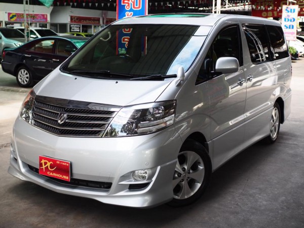 Toyota Alphard ปี 2007 สีเงิน