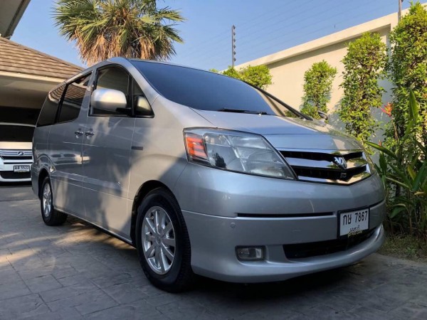 Toyota Alphard ปี 2008 สีเงิน