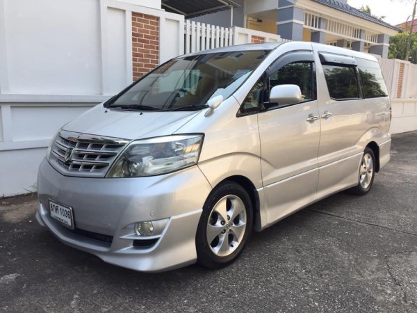 Toyota Alphard ปี 2007 สีเงิน