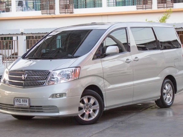 Toyota Alphard ปี 2002 สีเทา