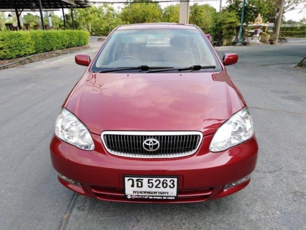 Toyota Corolla Altis (หน้าหมู/ตาถั่ว) ปี 2002 สีแดง