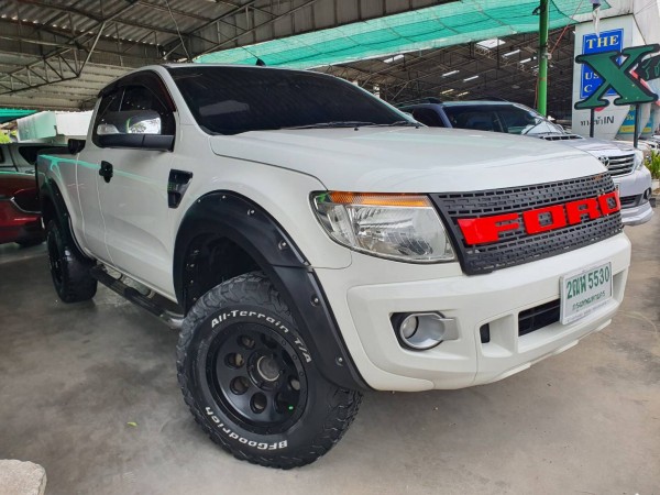 Ford Ranger 2.2 XLT Hi-rider opencab ปี 2014 สีขาว เกียร์ธรรมดา