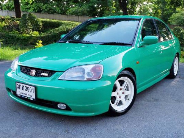 2001 Honda Civic ES (Dimension) สีเขียว