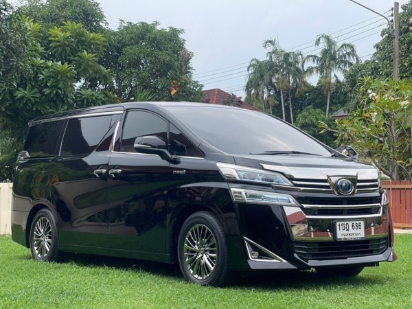 2020 Toyota Vellfire สีดำ