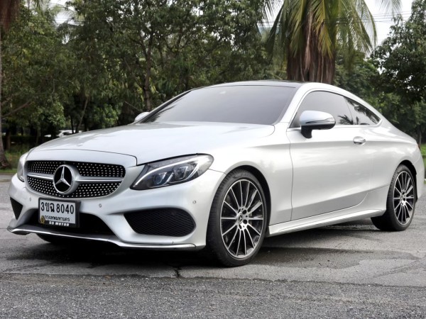 2017 Mercedes-Benz C250 AMG COUPE สีเงิน