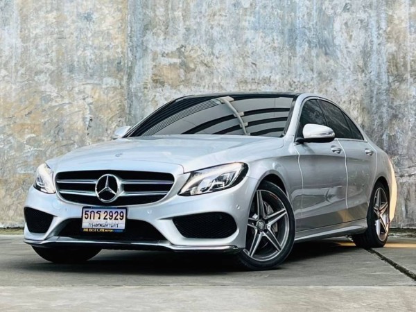 2015 Mercedes-Benz C300 BLUETEC HYBRID AMG Dynamic สีเงิน