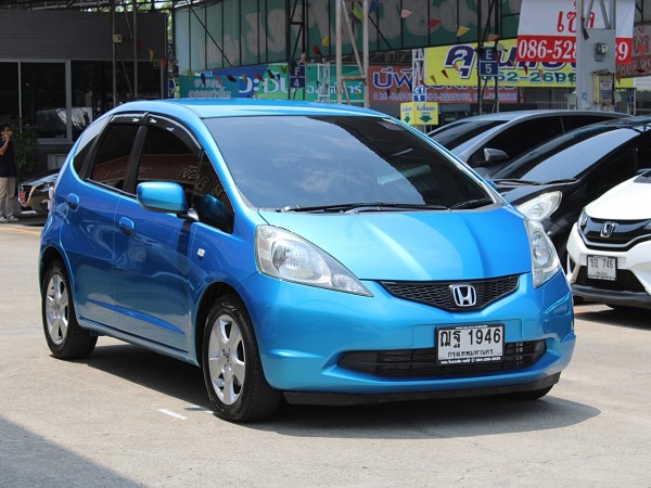 2008 Honda Jazz 1.5 V i-VTEC AT สีฟ้า เกียร์ออโต้ ทรงดีสีเดิม ไม่มีชนอุบัติเหตุหนัก ออกรถ0บาท