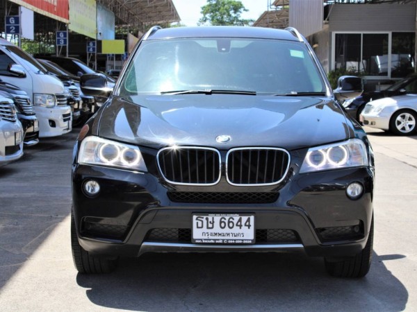 ซื้อสดไม่มีVat ฟรีดาวน์ 2014 BMW X3 2.0 F25 xDrive 20d Highline 4WD SUV AT สีดำ