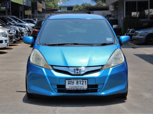 2012 Honda Jazz 1.3 Hybrid Hatchback AT สีฟ้า เครื่องยนต์เบนซิน+ไฟฟ้า ประหยัดสุดๆ ไม่มีอุบัติเหตุ
