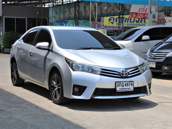 2014 Toyota Corolla Altis 1.6 G Dual VVti AT CVT 7 Speed สีบรอนซ์เงิน เกียร์ออโต้ทิปโทนิก รุ่นท๊อป