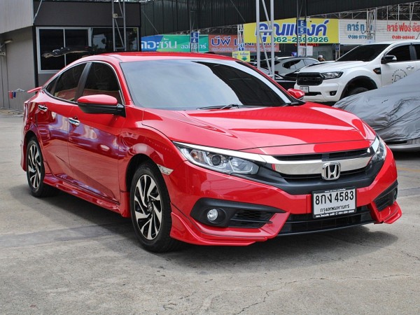 2019 Honda Civic Fc 1.8 EL auto สีแดง ไมล์น้อยแท้ 83,xxx มือแรกออกป้ายแดง 👉 ฟรีดาวน์ 👉 ดอกเบี้ย 0 % 1 ปี 👉ขับฟรี 3 เดือน