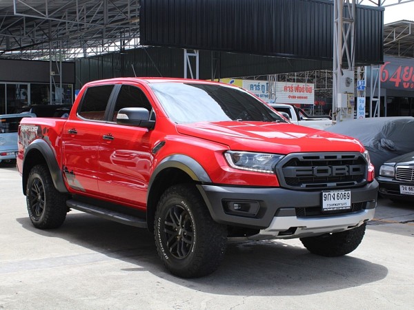 2019 Ford Ranger RAPTOR Diesel 2.0 EcoBlue Bi-Turbo เกียร์อัตโนมัติ 10 จังหวะ สีแดง Race Red แดงดุดันขับมันส์