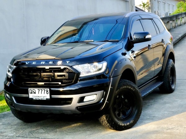 Ford everest Titanium 2.0 Turbo 2WD ปี 2018 ออโต้ ดีเ สีดำ ฟรีดาวน์