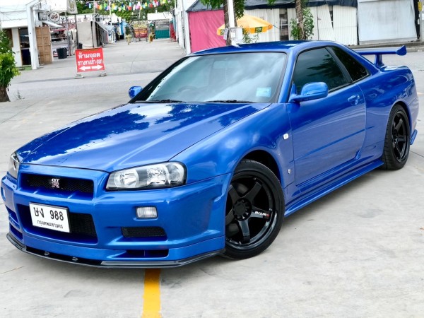 Nissan Skyline Gt-r R34 ปี:2010 สี:น้ำเงิน เกียร์:ธรรมดา เครื่องยนต์:เบนซิน