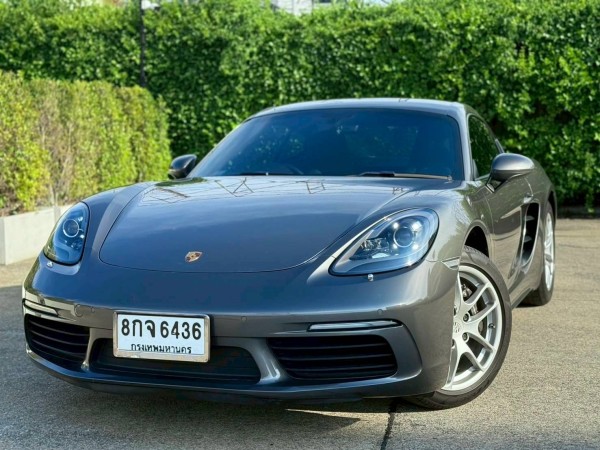 2018 Porsche 718 Cayman สีเทา