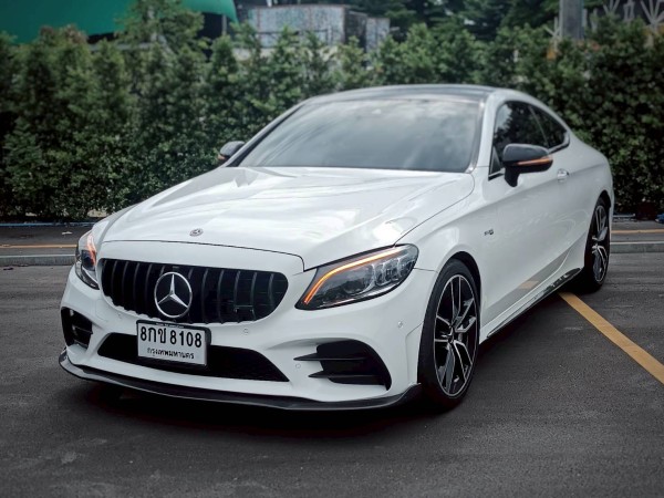 2022 Mercedes-Benz C-Class Coupe C43 AMG สีขาว