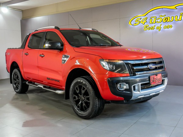 FORD RANGER DOUBLECAB 3.2 WILDTACK 4WD. AT ปี 2013 สีส้ม