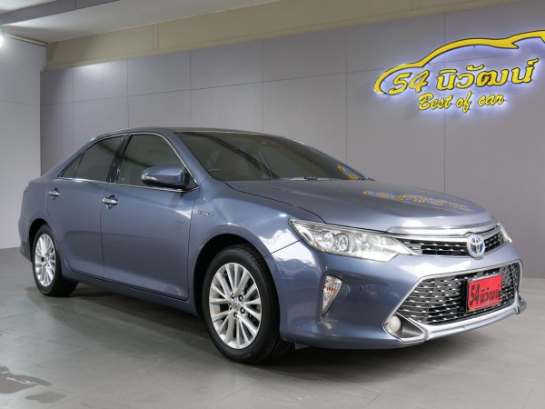 TOYOTA CAMRY 2.5 HV NAVI MINOR CHANGE AT ปี 2015 สีเทา