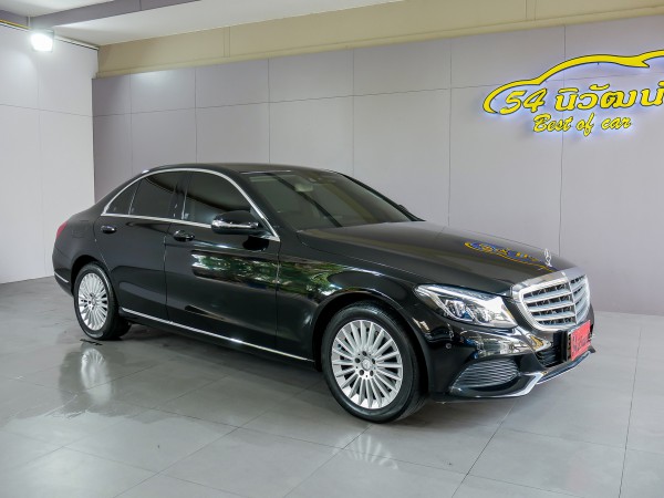 MERCEDES BENZ C300 W205 2.1 BLUETECH HYBRID EXCLUSIVE AT ปี 2016 สีดำ